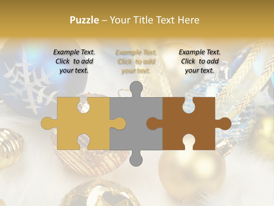 Decorate Sphere Blue PowerPoint Template