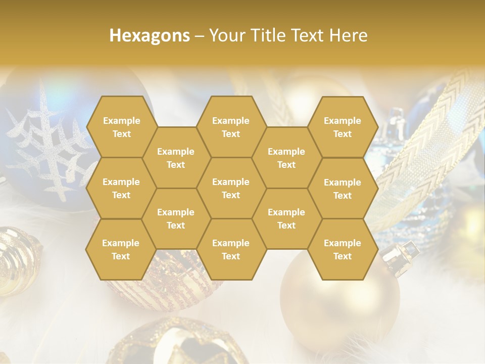 Decorate Sphere Blue PowerPoint Template