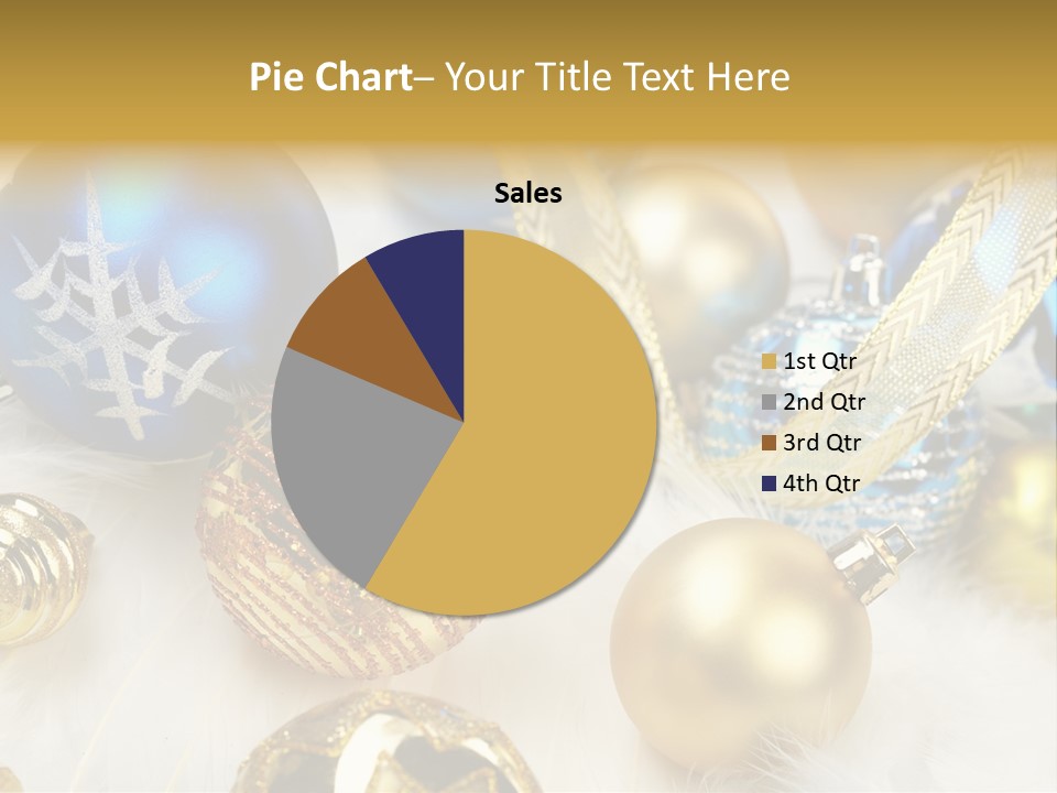 Decorate Sphere Blue PowerPoint Template