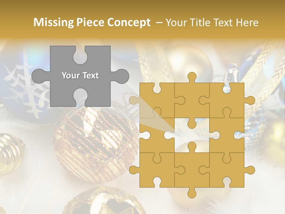 Decorate Sphere Blue PowerPoint Template