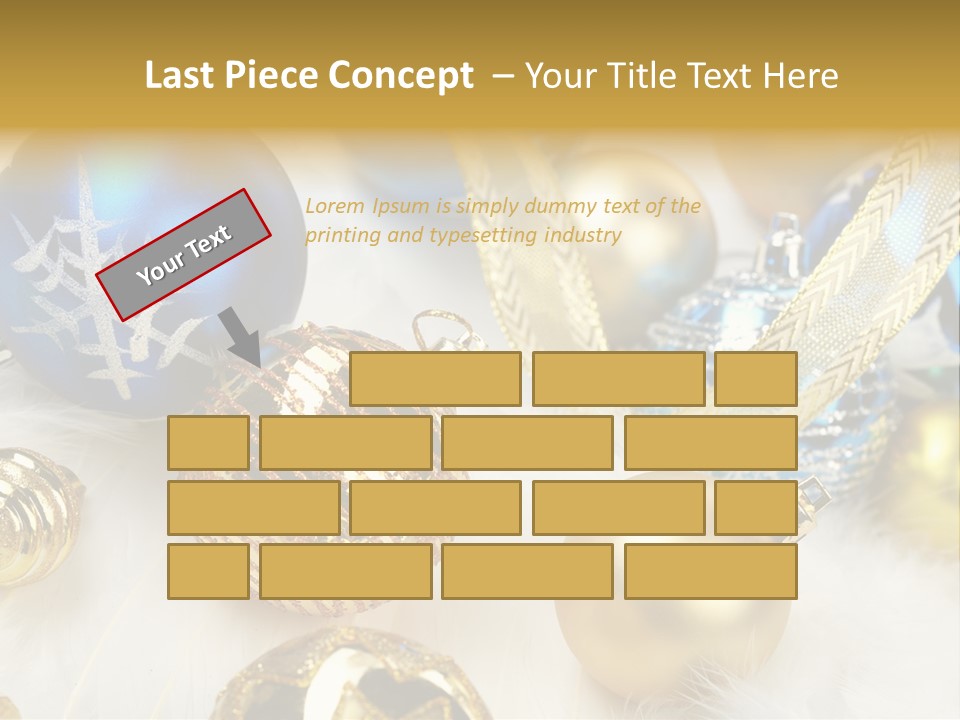 Decorate Sphere Blue PowerPoint Template