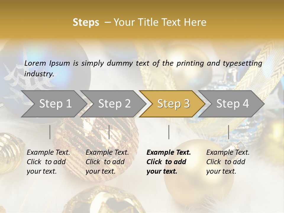 Decorate Sphere Blue PowerPoint Template