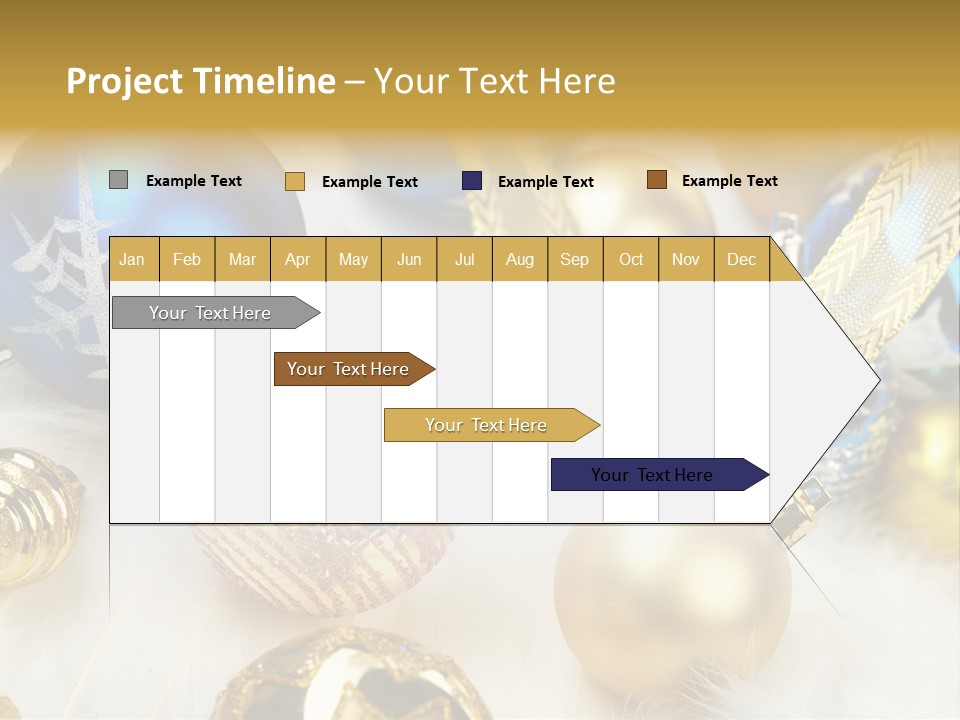 Decorate Sphere Blue PowerPoint Template