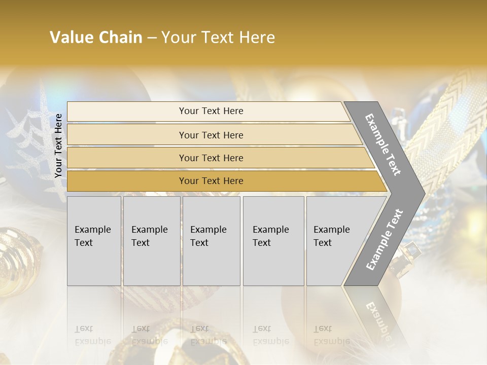 Decorate Sphere Blue PowerPoint Template