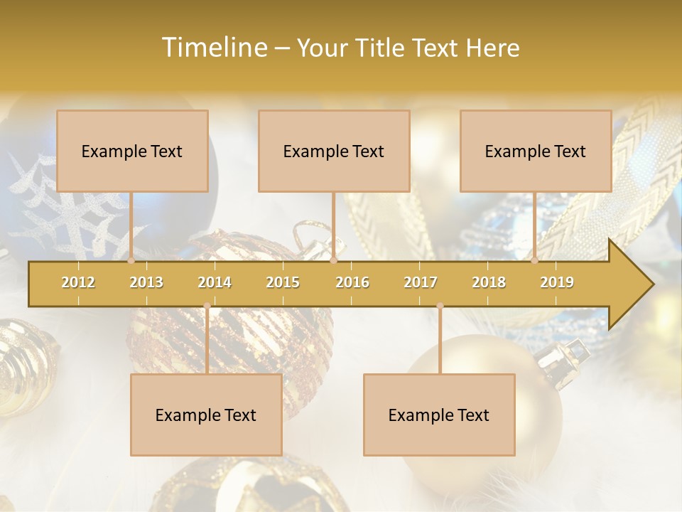 Decorate Sphere Blue PowerPoint Template