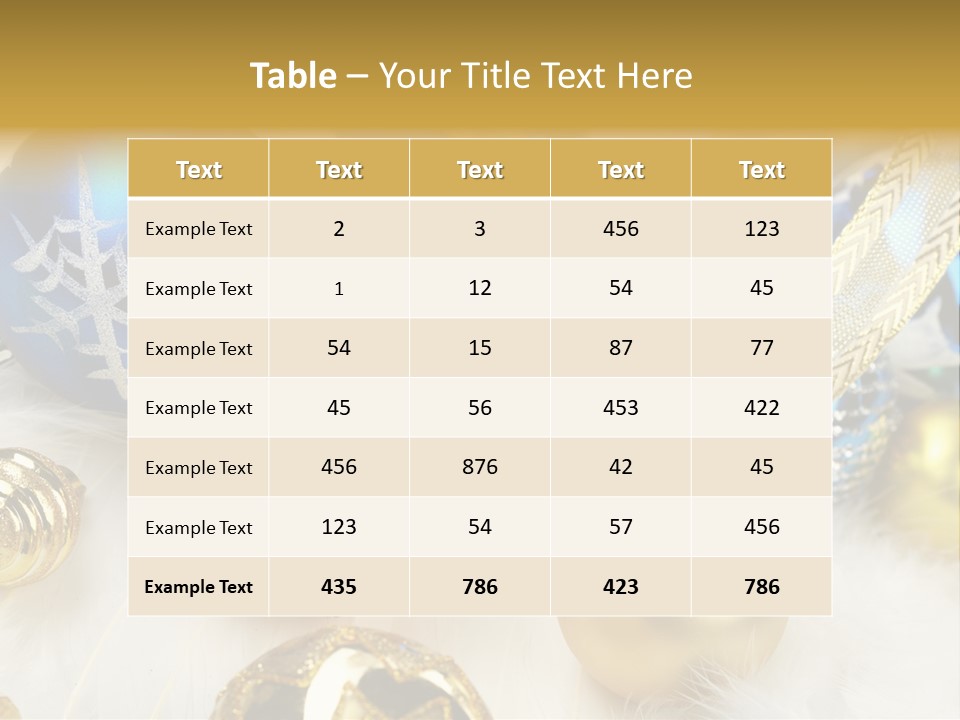 Decorate Sphere Blue PowerPoint Template
