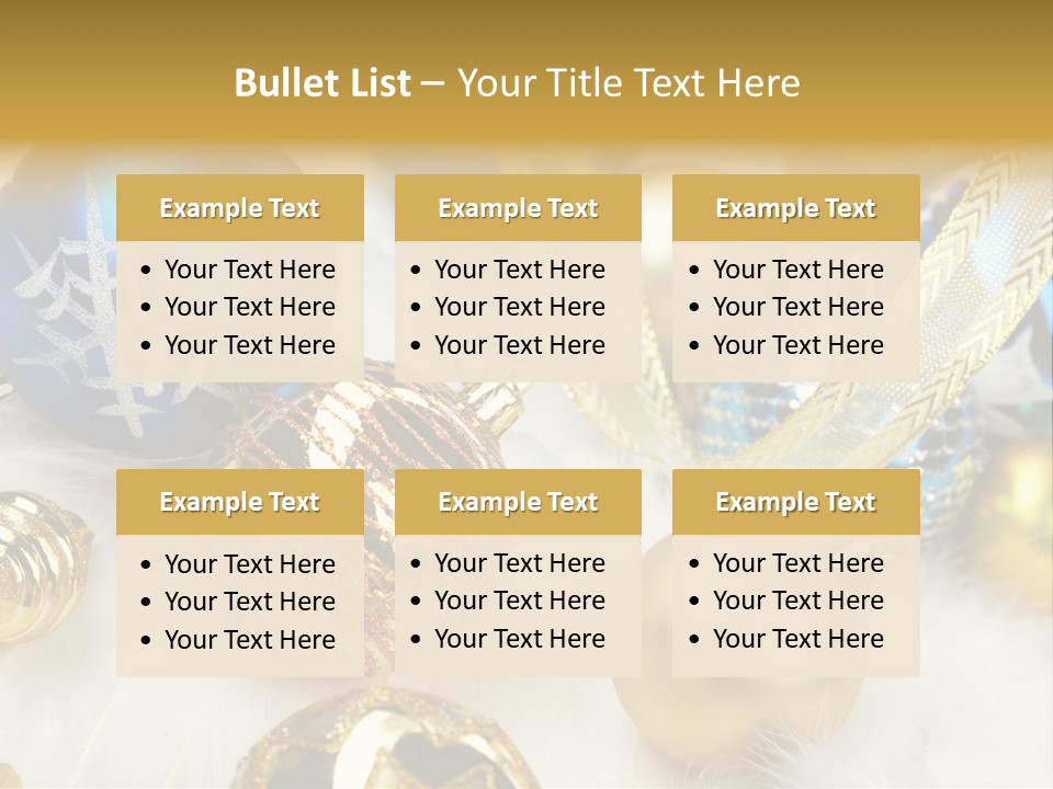 Decorate Sphere Blue PowerPoint Template