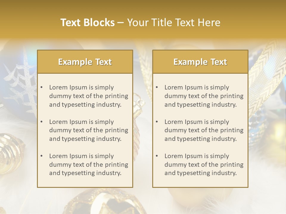 Decorate Sphere Blue PowerPoint Template