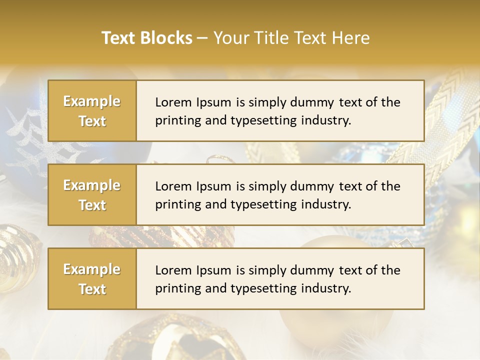 Decorate Sphere Blue PowerPoint Template