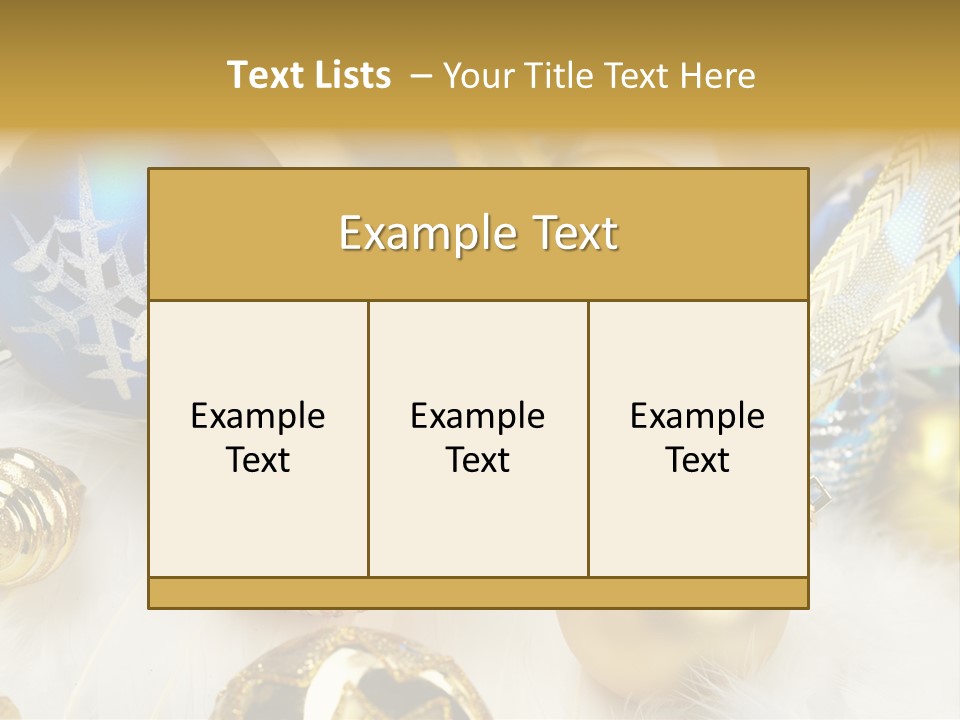 Decorate Sphere Blue PowerPoint Template