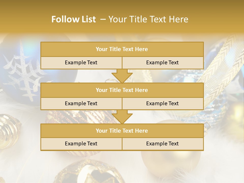 Decorate Sphere Blue PowerPoint Template