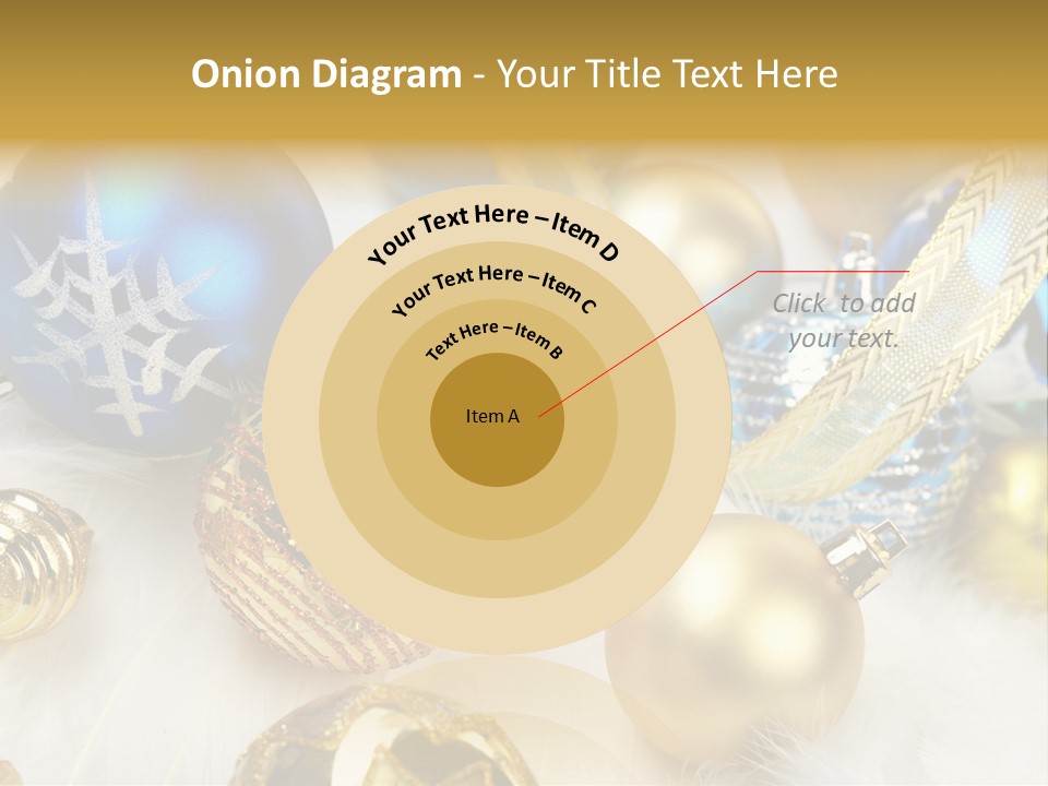 Decorate Sphere Blue PowerPoint Template