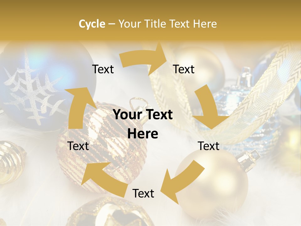 Decorate Sphere Blue PowerPoint Template