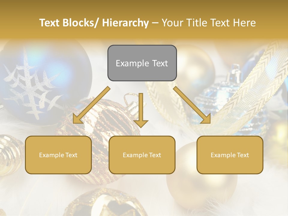 Decorate Sphere Blue PowerPoint Template