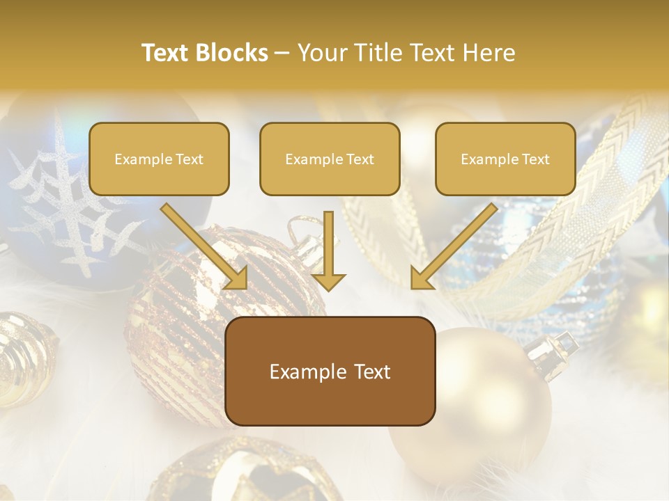 Decorate Sphere Blue PowerPoint Template