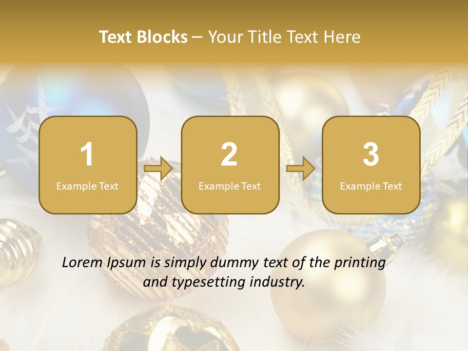 Decorate Sphere Blue PowerPoint Template