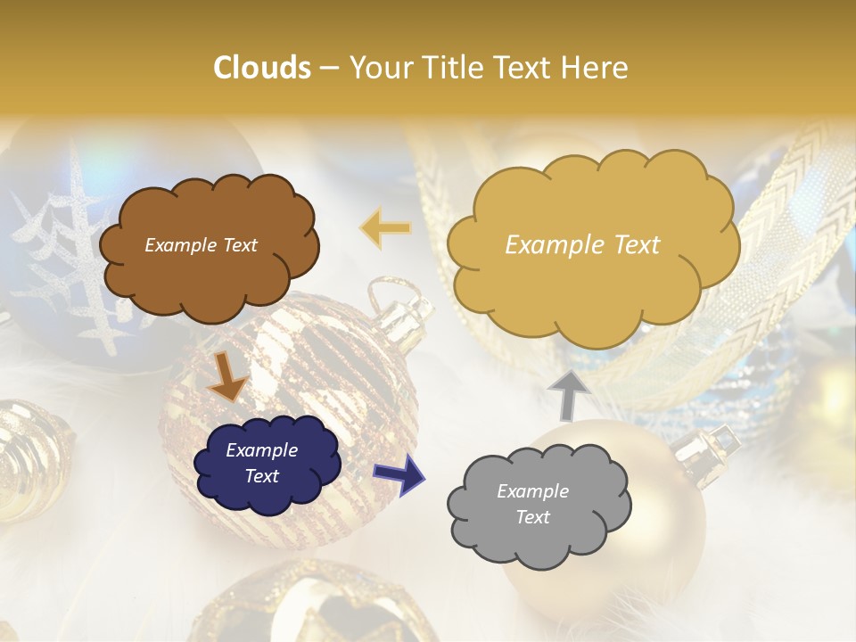 Decorate Sphere Blue PowerPoint Template