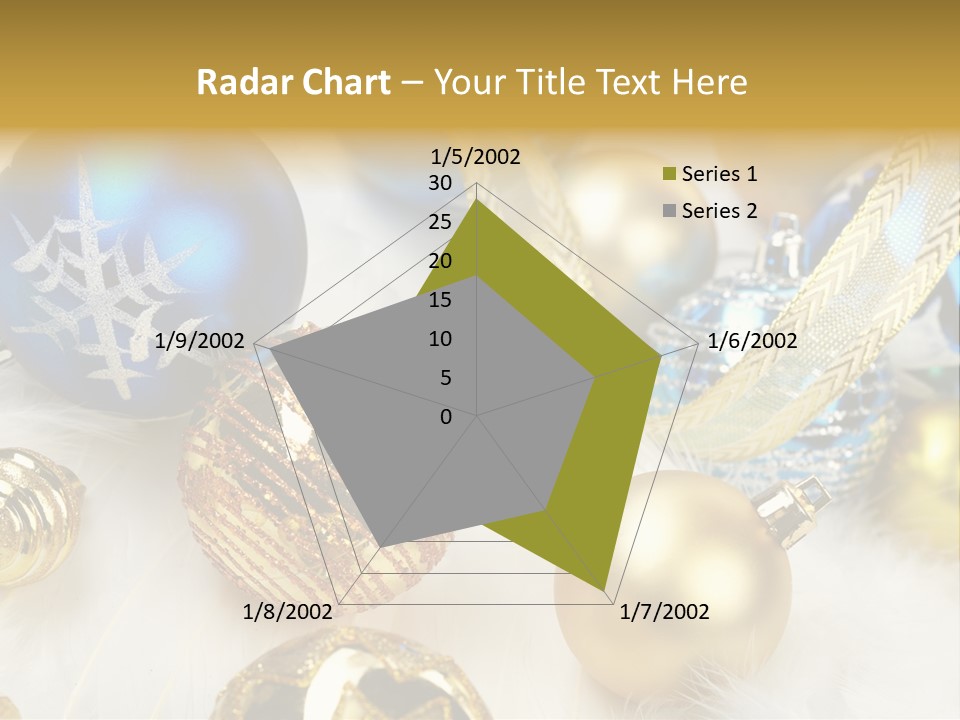Decorate Sphere Blue PowerPoint Template