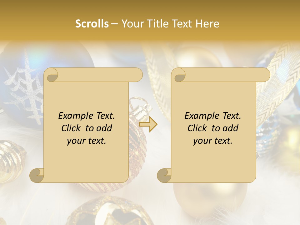 Decorate Sphere Blue PowerPoint Template