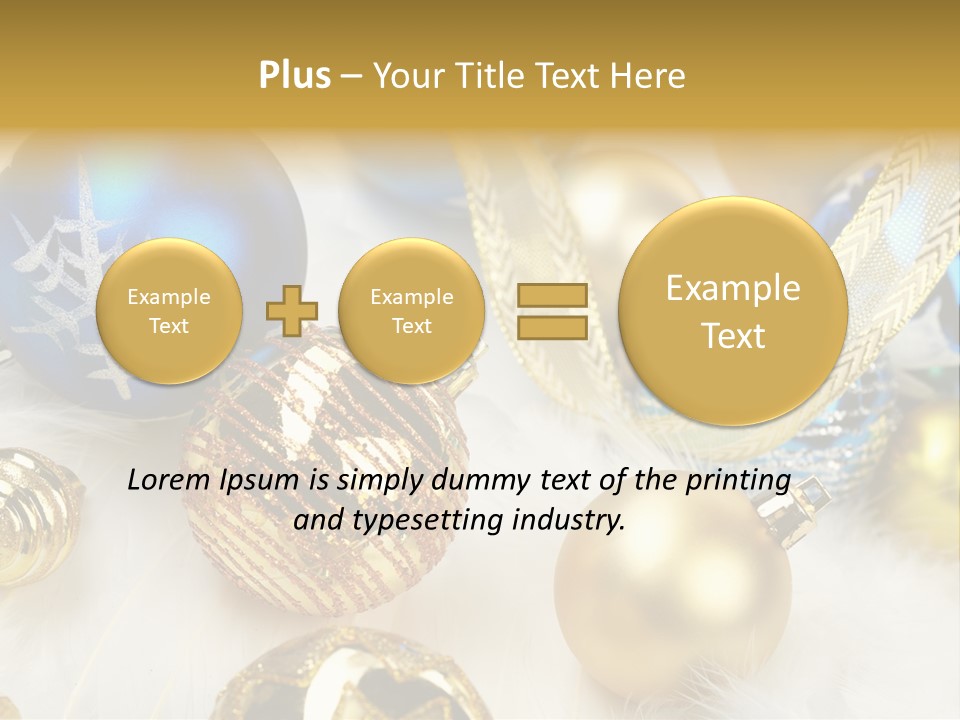 Decorate Sphere Blue PowerPoint Template