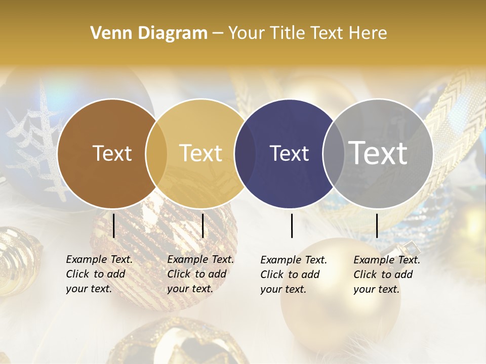 Decorate Sphere Blue PowerPoint Template