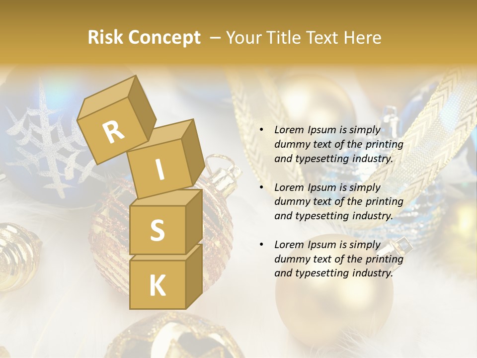 Decorate Sphere Blue PowerPoint Template