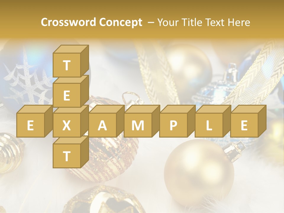 Decorate Sphere Blue PowerPoint Template