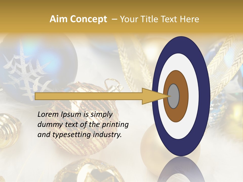 Decorate Sphere Blue PowerPoint Template