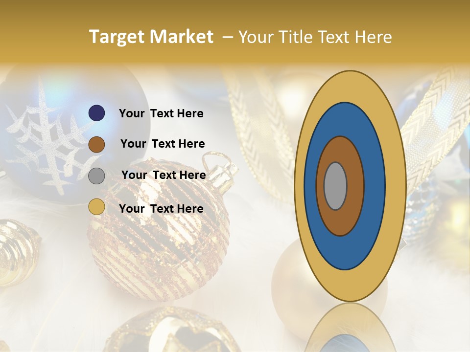 Decorate Sphere Blue PowerPoint Template