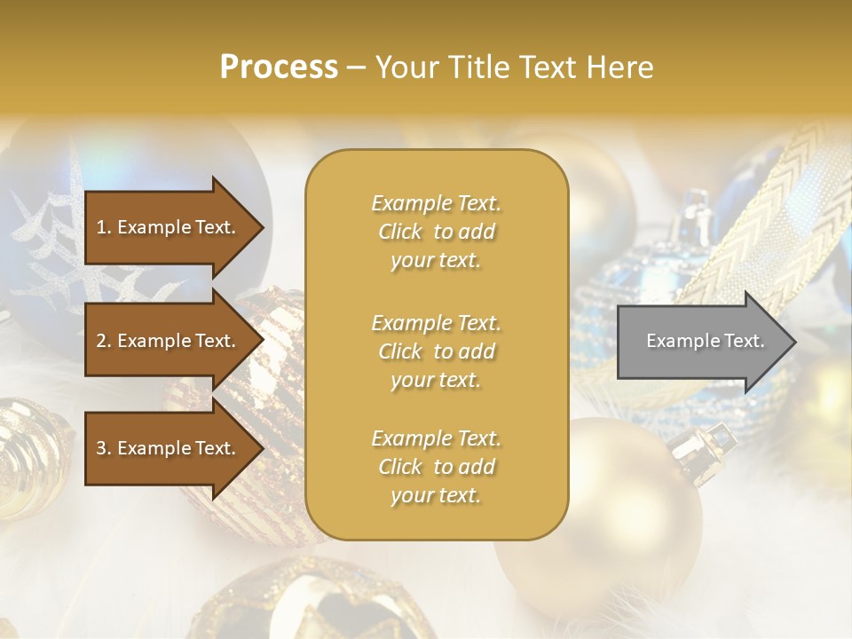 Decorate Sphere Blue PowerPoint Template