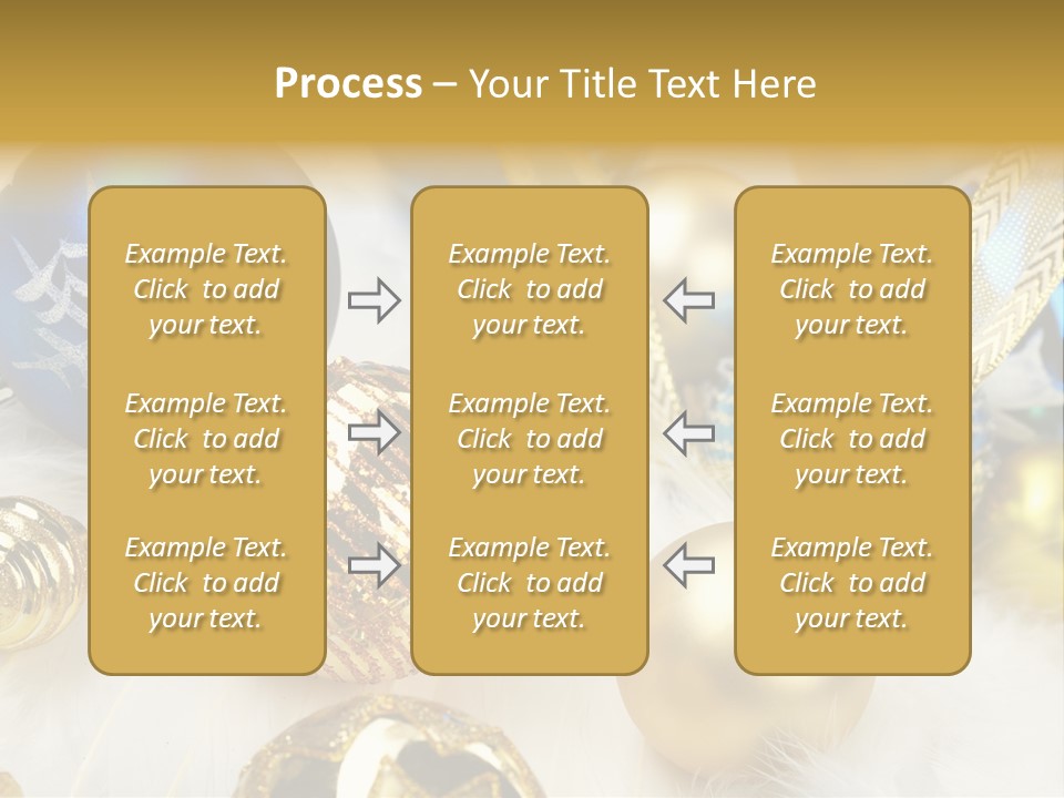 Decorate Sphere Blue PowerPoint Template