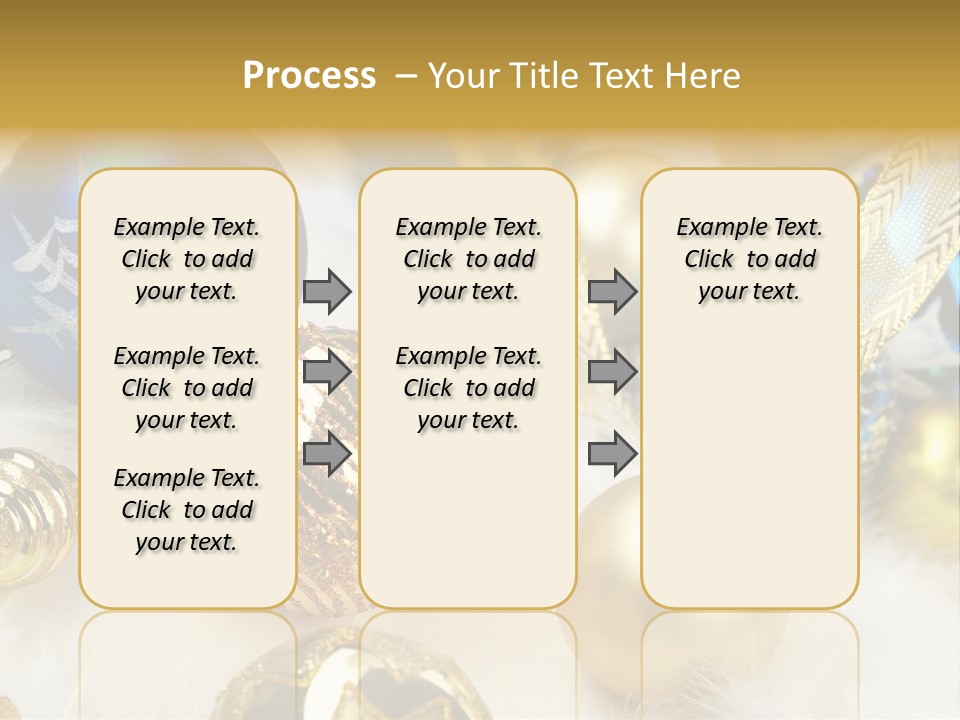 Decorate Sphere Blue PowerPoint Template