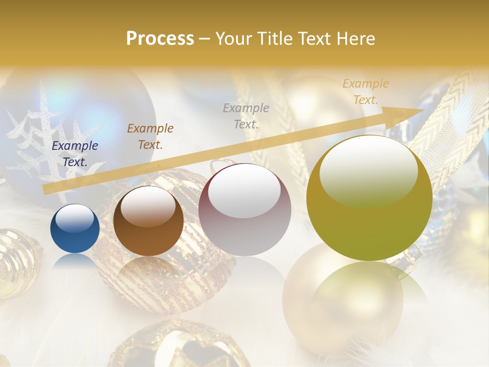 Decorate Sphere Blue PowerPoint Template