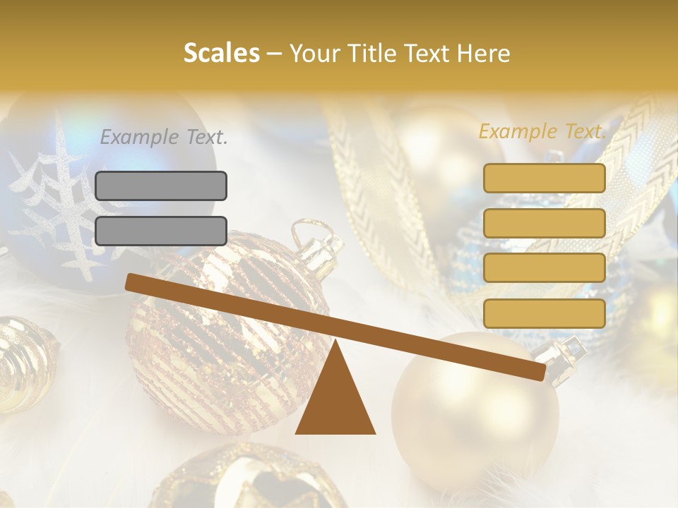 Decorate Sphere Blue PowerPoint Template