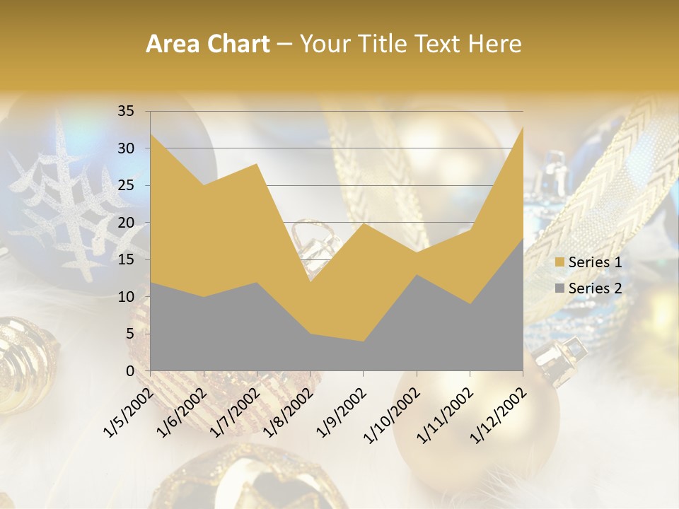 Decorate Sphere Blue PowerPoint Template