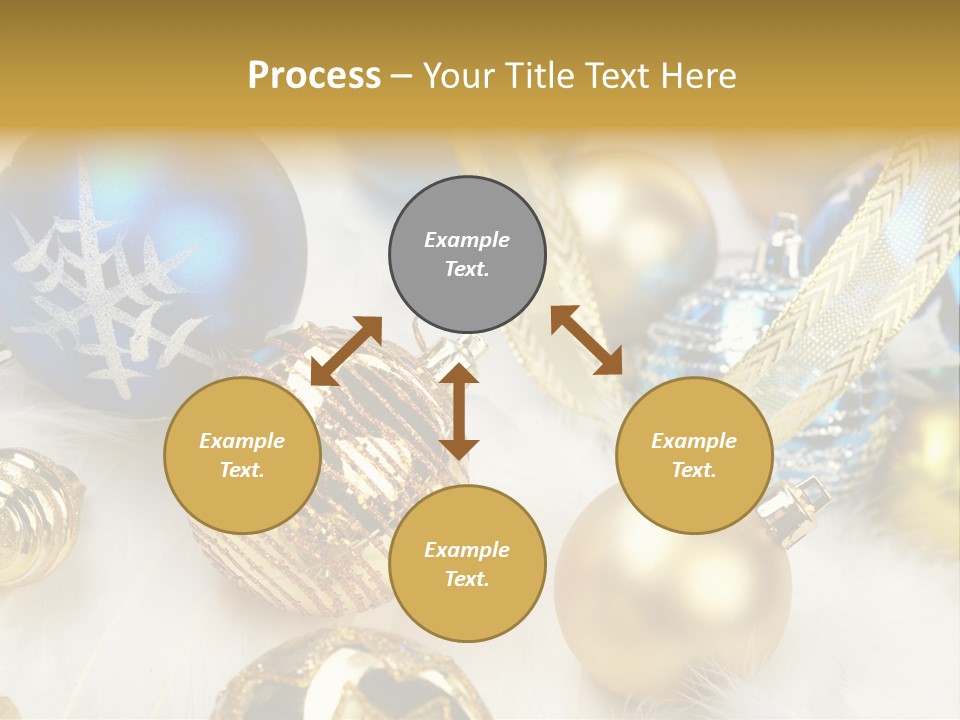 Decorate Sphere Blue PowerPoint Template