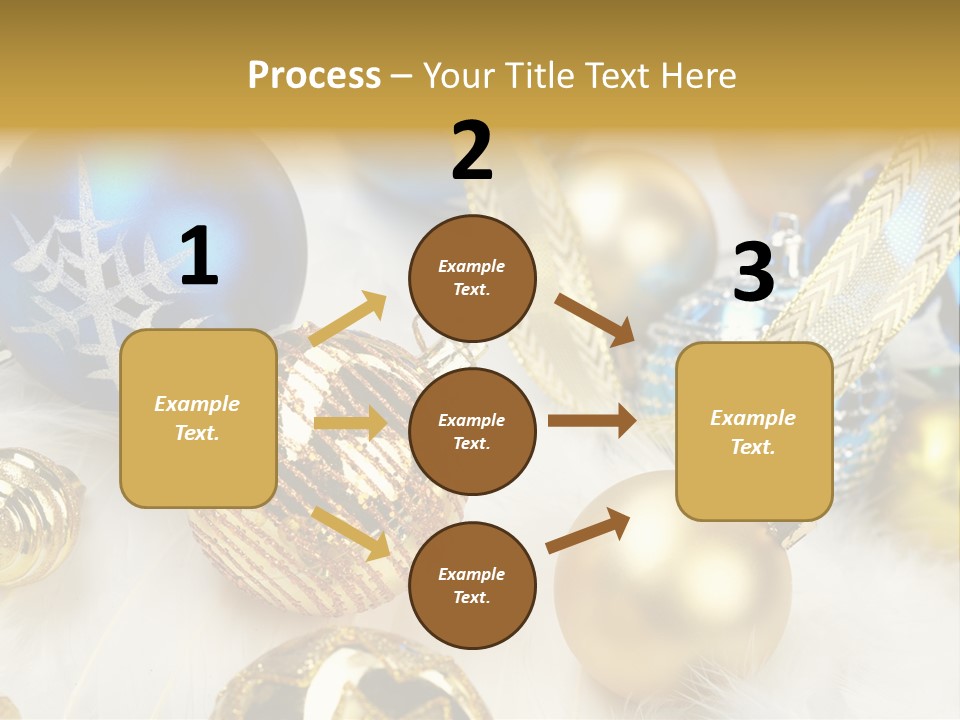 Decorate Sphere Blue PowerPoint Template