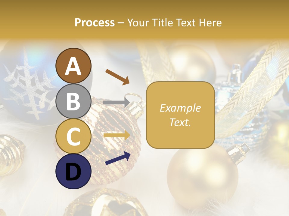 Decorate Sphere Blue PowerPoint Template