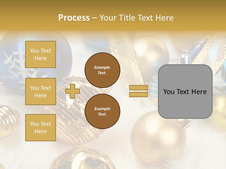 Decorate Sphere Blue PowerPoint Template