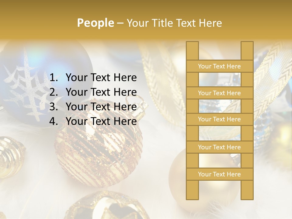 Decorate Sphere Blue PowerPoint Template