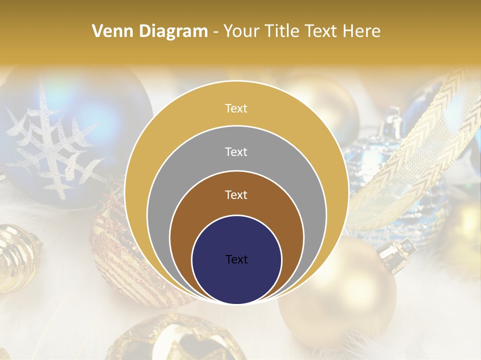 Decorate Sphere Blue PowerPoint Template