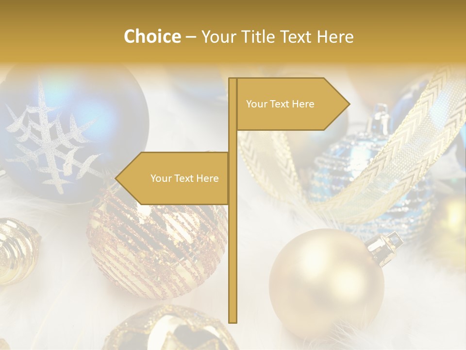 Decorate Sphere Blue PowerPoint Template