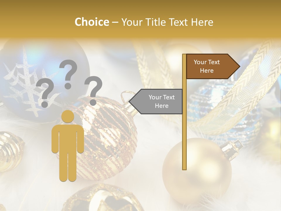 Decorate Sphere Blue PowerPoint Template