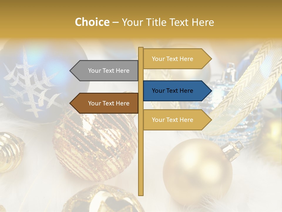 Decorate Sphere Blue PowerPoint Template