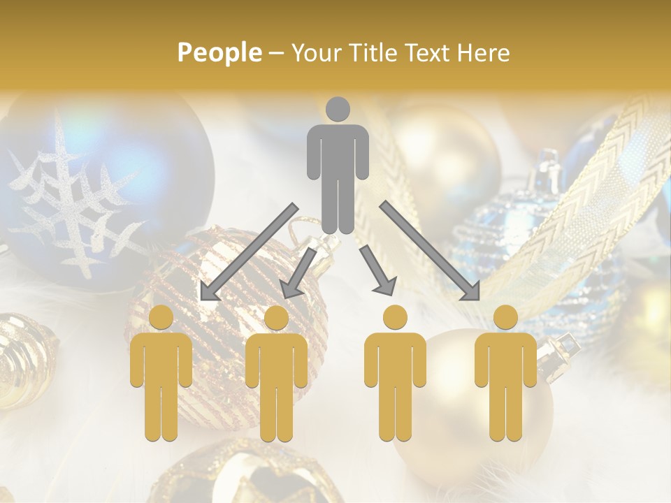 Decorate Sphere Blue PowerPoint Template