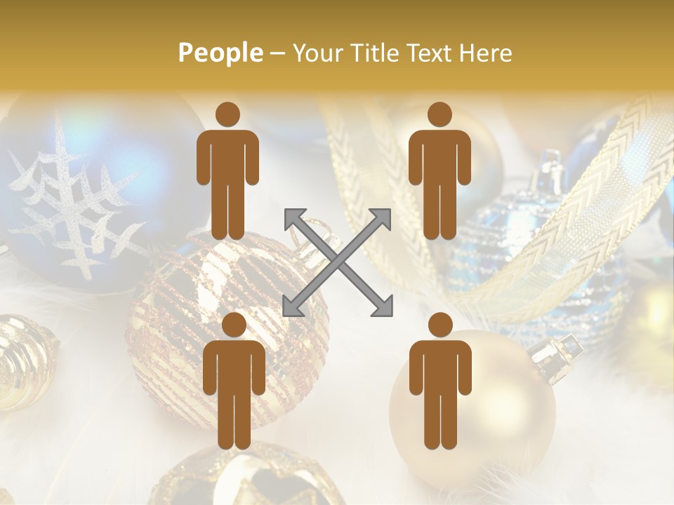 Decorate Sphere Blue PowerPoint Template