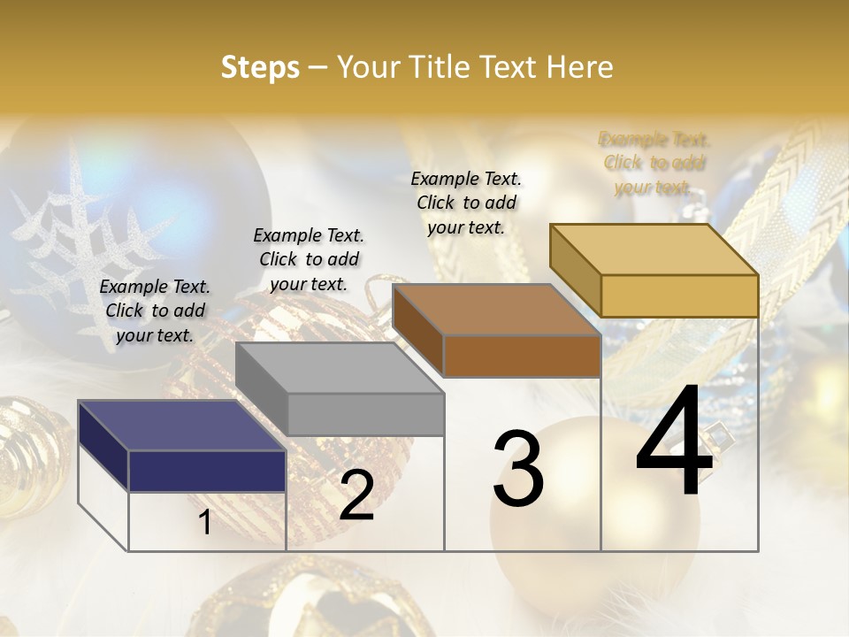 Decorate Sphere Blue PowerPoint Template