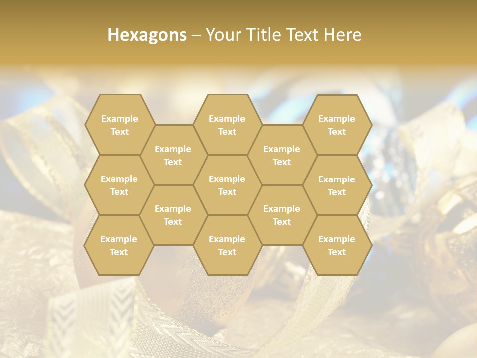 Bulb Gold Bauble PowerPoint Template