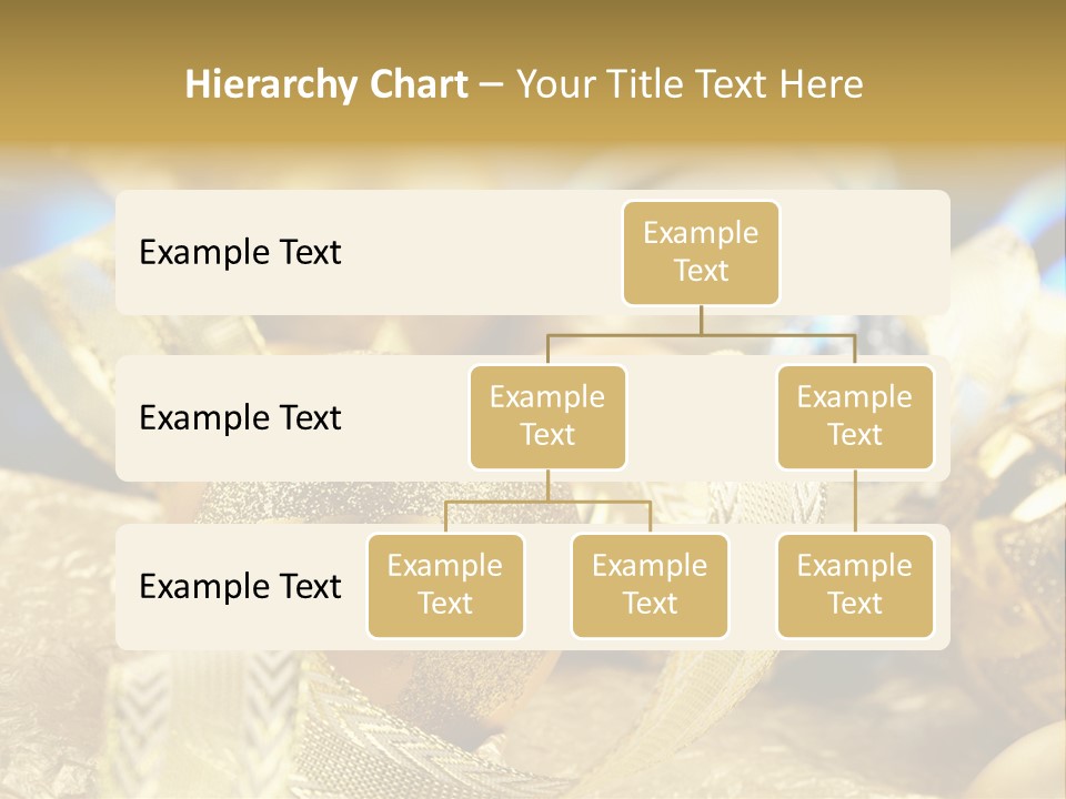 Bulb Gold Bauble PowerPoint Template