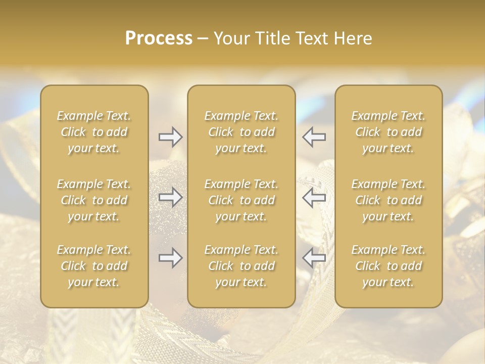 Bulb Gold Bauble PowerPoint Template